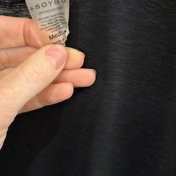 Soybu Black Boxy Relaxed Short Sleeve Tee - Picture 3 of 3